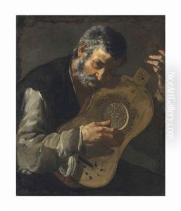 A Man Playing The Guitar A Man Playing The Guitar