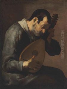 The Sense Of Hearing: A Man Playing A Lute