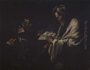 Homme Mourant Entoure De Deux Personnages Homme Mourant Entoure De Deux Personnages