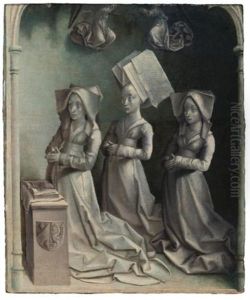 Jeanne Peschard (d. 1468) And Her Daughters, Jacquette And Catherine Bude, As Donors Jeanne Peschard (d. 1468) And Her Daughters, Jacquette And Catherine Bude, As Donors