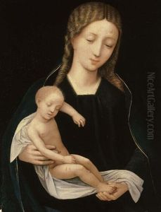 The Virgin And Child by Master of the Female Half Lengths