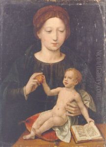 The Virgin And Child by Master of the Female Half Lengths