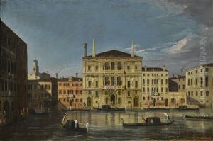 Venice, A View Of The Palazzo Balbi From The Palazzo Moro Lin, Ca' Foscari At The Left by Master of the Langmatt Foundation Views