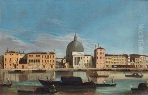 Canal Grande Mit Der Kirche San Simeone Piccolo Canal Grande Mit Der Kirche San Simeone Piccolo