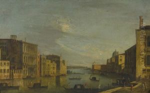 The Grand Canal, Looking Towards Santa Maria Della Salute And The Dogana, Venice The Grand Canal, Looking Towards Santa Maria Della Salute And The Dogana, Venice