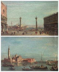 Vue De San Giorgio Et Vue De La Piazetta (pair) Vue De San Giorgio Et Vue De La Piazetta (pair)
