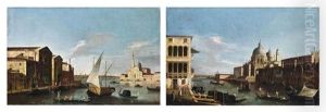 Veduta Dell'isola Di San Giorgio (+ Veduta Del Canal Grande Con S. Maria Della Salute; Pair) by  Master of the Langmatt Foundation Views
