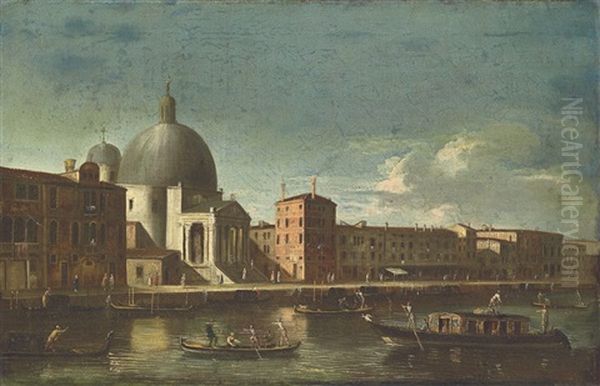 The Grand Canal, Venice, With San Simeone Piccolo, Looking West - view 1