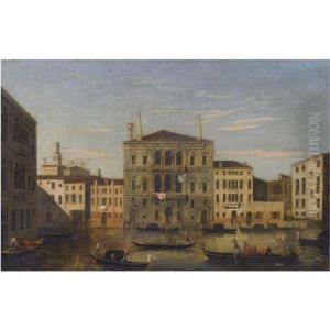 Venice, A View Of Palazzo Balbi On The Grand Canal by  Master of the Langmatt Foundation Views