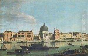 The Grand Canal, Venice, Looking West Towards San Simeone Piccolo The Grand Canal, Venice, Looking West Towards San Simeone Piccolo