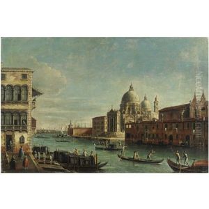 Venezia, Il Ponte Di Rialto Con Il Palazzo Dei Camerlenghi (+ Veduta Del Canal Grande; Pair) Venezia, Il Ponte Di Rialto Con Il Palazzo Dei Camerlenghi (+ Veduta Del Canal Grande; Pair)