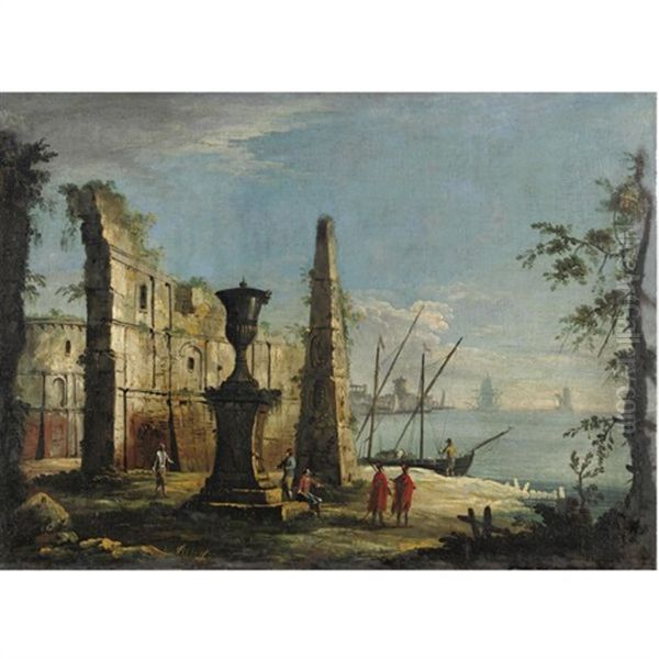 Capriccio Architettonico Con Figure - view 1