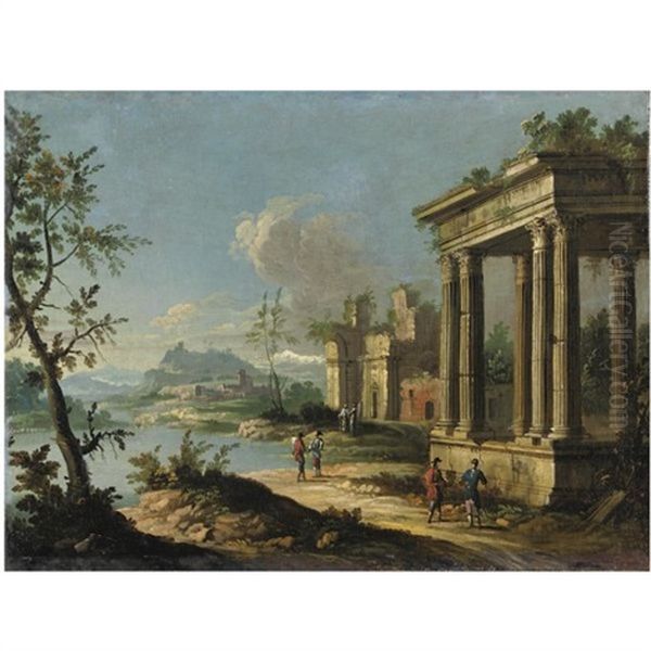Capriccio Architettonico Con Figure - view 1