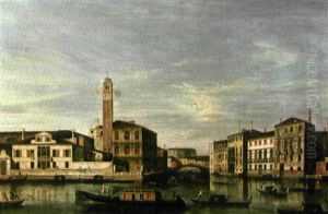 Vue De Venise: L'eglise San Geremia Et L'entree Du Canal Cannaregio Vue De Venise: L'eglise San Geremia Et L'entree Du Canal Cannaregio