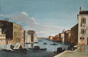 Venice, A View Of The Grand Canal, Looking East From The Campo Di San Vio by Master of the Langmatt Foundation Views