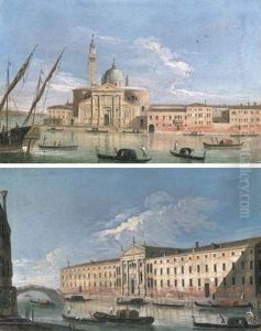 San Giorgio Maggiore, Venice (+ San Lazzaro Dei Mendicanti, Venice; Pair) by  Master of the Langmatt Foundation Views