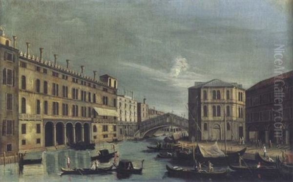 Le Grand Canal Vers Le Pont Du Rialto - view 1