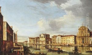 The Grand Canal, Venice With The Churches Of The Scalzi And Santa Lucia, And The Palazzi Bragadin And Barzizza The Grand Canal, Venice With The Churches Of The Scalzi And Santa Lucia, And The Palazzi Bragadin And Barzizza
