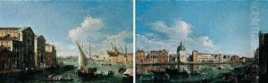 A View Of The Entrance To The Grand Canal Taken From The Piazzetta by Master of the Langmatt Foundation Views