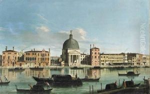 A View Of San Simeone Piccolo, Venice, Looking West, From The Cannaregio A View Of San Simeone Piccolo, Venice, Looking West, From The Cannaregio