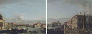 The Riva Degli Schiavoni, Venice, With The Entrance To The Grand Canal The Riva Degli Schiavoni, Venice, With The Entrance To The Grand Canal