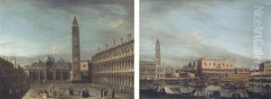 The Piazza San Marco, Venice, From The West by Master of the Langmatt Foundation Views