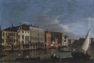 The Grand Canal, Venice Looking South From Palazzo Da Lezze Towards Santa Maria Della Carita The Grand Canal, Venice Looking South From Palazzo Da Lezze Towards Santa Maria Della Carita