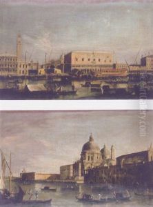 The Molo, Venice, From The Bacino Di San Marco, With The Bucintoro by Master of the Langmatt Foundation Views
