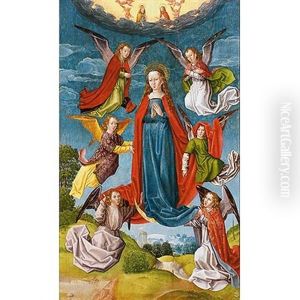 Asuncion De La Virgen by Master Of The Legend Of Saint Lucy