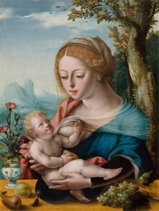 Maria Mit Dem Kind by Master of the Parrot