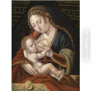Madonna And Child by Master of the Parrot