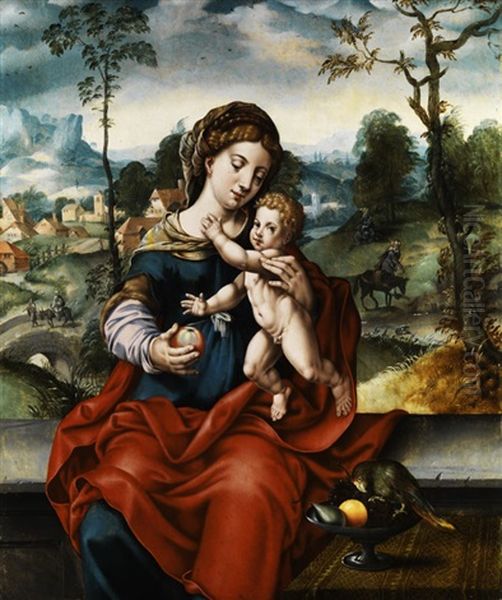 Madonna Mit Dem Kind In Landschaft - view 1