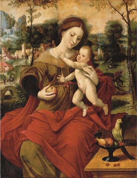 The Virgin And Child, The Rest On The Flight Into Egypt Beyond - view 1