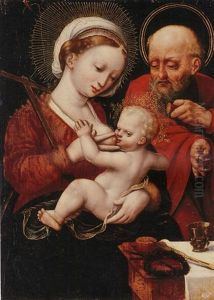 The Holy Family by Master of the Parrot