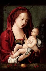 The Virgin And Child by Master of the Parrot