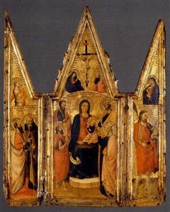 Madonna Con Il Bambino E I Santi Caterina D'alessandria, Giovanni Battista, Pietro E Giacomo (triptych) Madonna Con Il Bambino E I Santi Caterina D'alessandria, Giovanni Battista, Pietro E Giacomo (triptych)