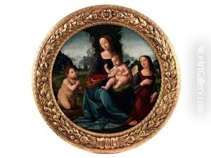 Madonna Mit Kind, Johannesknaben Und Erzengel Gabriel Madonna Mit Kind, Johannesknaben Und Erzengel Gabriel