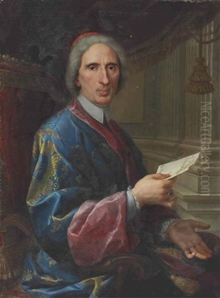 Portrait Of Cardinal Niccolo Del Giudice (1660-1743), Half-length - view 1