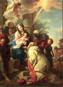 The Adoration Of The Magi by Agostino Masucci