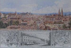 City Scene by Rudolf Bernt