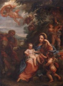The Rest On The Flight Into Egypt by Lorenzo Masucci