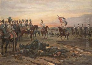 Szene Aus Dem Russisch-franzosischen Krieg by Viktor Viketyevich Masurovsky