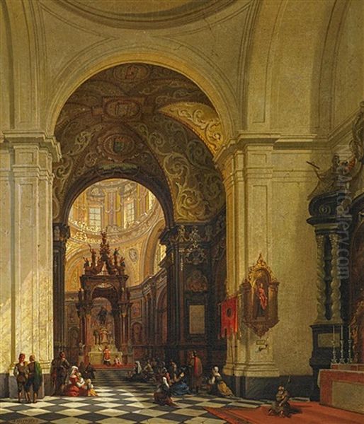 Im Inneren Einer Spanischen (?) Kirche - view 1