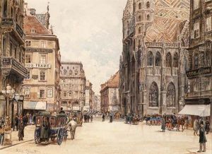 Stefansplatz, Vienna by Rudolf Bernt