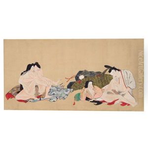 Handwritten Higa, 12 Scenes by Iwasa Matabei