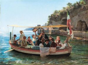 Musikantenboot by Edoardo Matania