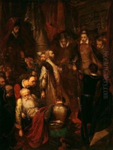 Killing Of Wapowski During The Coronation Of Henryk Walezy by Jan Matejko