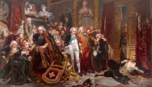 Der Abgeordnete Tadeusz Rejtan Protestiert Gegen Die Teilung Polens 1773 by Jan Matejko