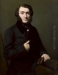 Portrait Presume De Monsieur Hortensius Marie Philibert Rousselin De Corbeau De Saint-albin