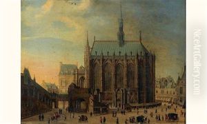Vue De La Sainte Chapelle by Theodor Dirck Matham